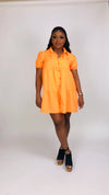 Tami shirt dress- Orange - SAMIVY LUXE